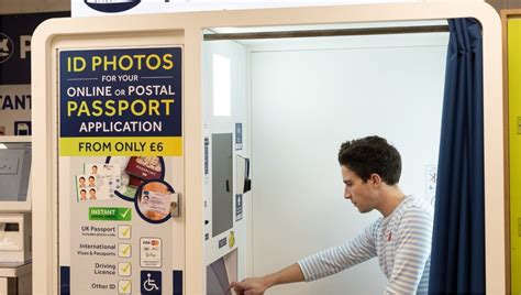 photo booth for passport photos.